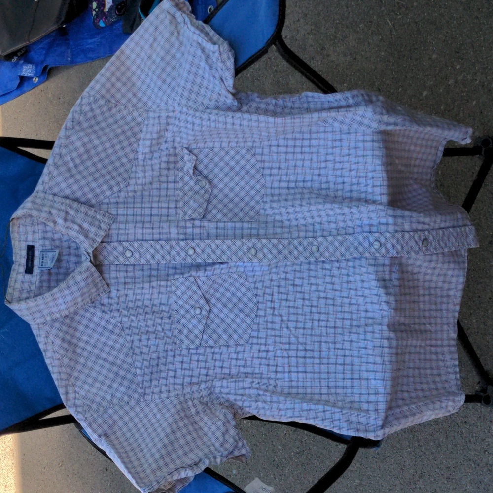 Men's large old navy snap button short sleeve